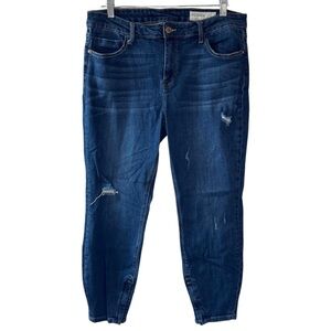 Pistola Cropped ankle zip jeans distressed women’s 33